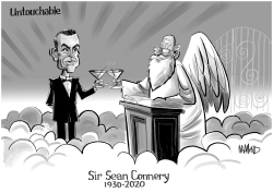 Sir Sean Connery RIP by Dave Whamond