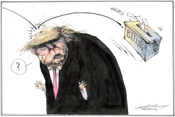 DONALD TRUMP CONFRONTS DEMOCRACY by Dale Cummings
