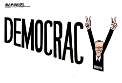 BIDEN AND THE TRIUMPH OF DEMOCRACY by Jimmy Margulies
