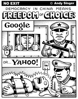 GOOGLE AND YAHOO IN CHINA by Andy Singer