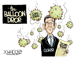 LOCAL NC - COOPER'S RE-ELECTION BALLOON DROP by John Cole