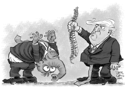 Spineless Republicans by Daryl Cagle