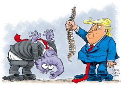 Spineless Republicans by Daryl Cagle