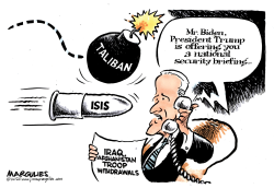 BIDEN'S NATIONAL SECURITY BRIEFING by Jimmy Margulies