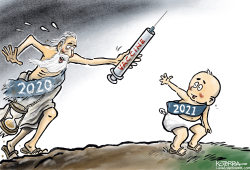 A VACCINE AND HOPE FOR THE NEW YEAR by Jeff Koterba