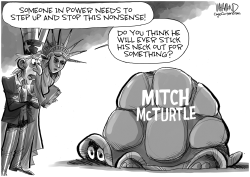 Mitch McConnell won't stop the Trump show by Dave Whamond