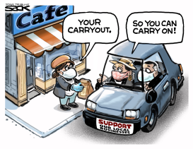CARRY OUT CARRY ON by Steve Sack