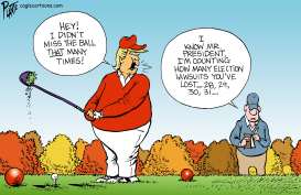 TRUMP TEES OFF by Bruce Plante