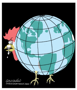 THE WORLD WITH BIRD FLU /  by Arcadio Esquivel