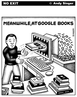 MEANWHILE AT GOOGLE BOOKS by Andy Singer