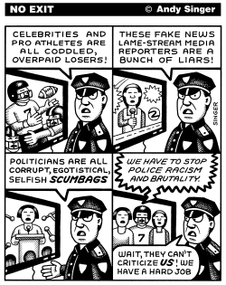 POLICE CRITICISM by Andy Singer