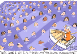 COVID VACCINE RESCUE by Pat Bagley