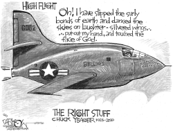 Chuck Yeager by John Darkow