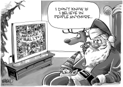 Santa believing by Dave Whamond