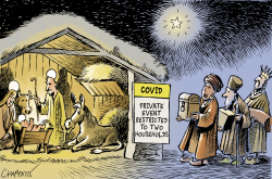 CHRISTMAS RESTRICTIONS by Patrick Chappatte