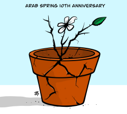 ARAB SPRING 10TH ANNIVERSARY  by Emad Hajjaj