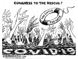 Congress COVID relief by Dave Granlund