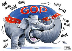 GOP EATING ITSELF by Dave Whamond