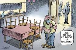 RESTAURANTS IN COVID TIMES by Patrick Chappatte