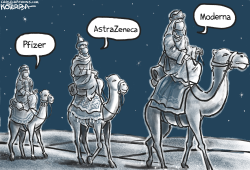 THREE WISE MEN AND VACCINES by Jeff Koterba