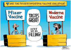THE VACCINE CHALLENGE by Dave Whamond