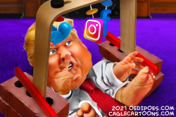 Social Media Ban Trump by Bart van Leeuwen