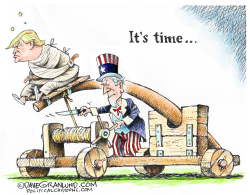 TRUMP TIME TO GO by Dave Granlund