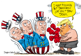 CANT PUT DOWN DEMOCRACY by Daryl Cagle