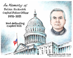 CAPITOL POLICE OFFICER TRIBUTE by Dave Granlund