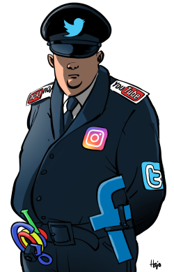 SOCIAL MEDIA POLICE by Hajo de Reijger