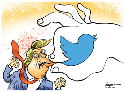 TWITTER SHUTS TRUMP by Manny Francisco