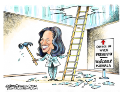 KAMALA HARRIS AND VP GLASS CEILING by Dave Granlund