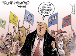 TRUMP IMPEACHED (AGAIN) by Patrick Chappatte