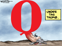 UNDER QANON THUMB by Kevin Siers