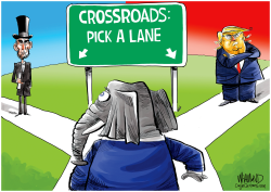 FORK IN THE ROAD by Dave Whamond
