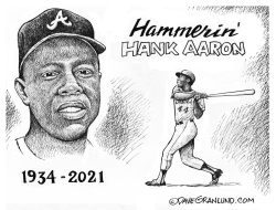 Hank Aaron Tribute 1934-2021 by Dave Granlund
