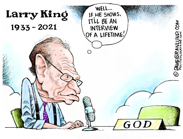 Larry King was big, but never bigger than the people he interviewed

