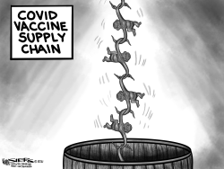 Vaccine Supply Barrel by Kevin Siers