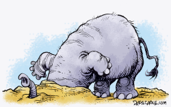 GOP HEAD IN THE SAND by Daryl Cagle