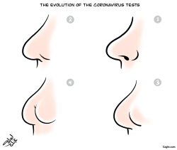 THE EVOLUTION OF THE CORONAVIRUS TESTS by Osama Hajjaj