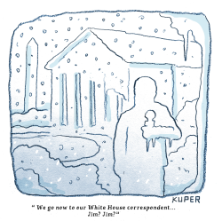 WHITE HOUSE SNOW DAY by Peter Kuper