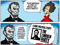 Lincoln's Birthday by Bob Englehart