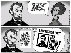 Lincoln's Birthday by Bob Englehart