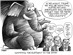 Ignoring the Elephant in the Room by Dave Whamond