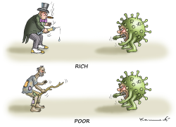 RICH AND POOR COVID BATTLE by Marian Kamensky