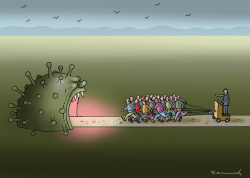 LIGHT IN THE COVID TUNNEL by Marian Kamensky