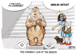MITCH MCCONNELL COWARDLY LION  by R.J. Matson