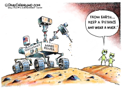MARS PERSEVERANCE ROVER by Dave Granlund