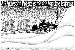 Arrest of the Vaccine Express by Monte Wolverton