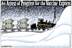 ARREST OF THE VACCINE EXPRESS by Monte Wolverton